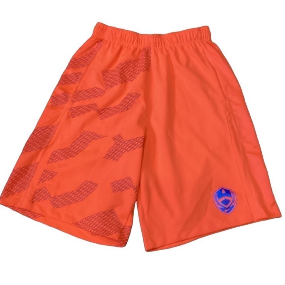 Nike Football Shorts Orange Retro Basketball Turquoise Dri-fit Small